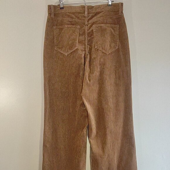 EUC Lands' End High Waist Wide Leg Corduroy Pants/Jeans Women's Size 12 - Picture 7 of 12